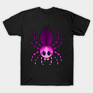 Colorful Cartoon Tarantula (Pink) T-Shirt